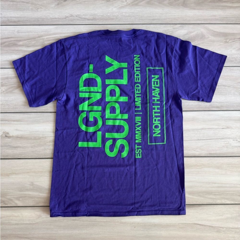 LGND Supply Co North Haven Tee Purple Medium NWT